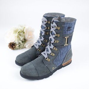 Sorel Major Carly Suede Casual Lace Up Boots 8